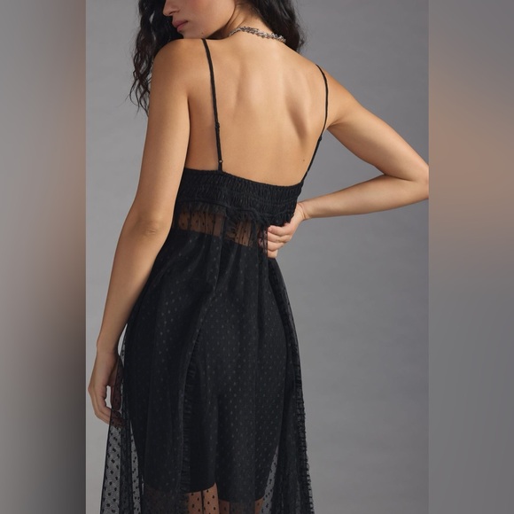 Anthropologie Sheer Overlay Dress - xs - Picture 4 of 4